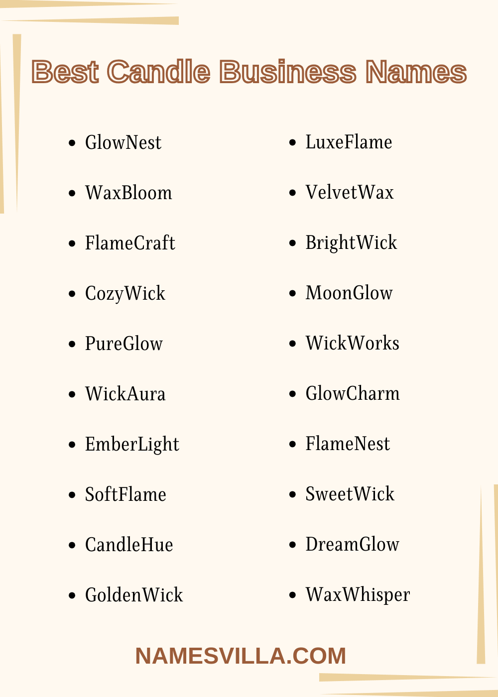 Best Candle Business Names