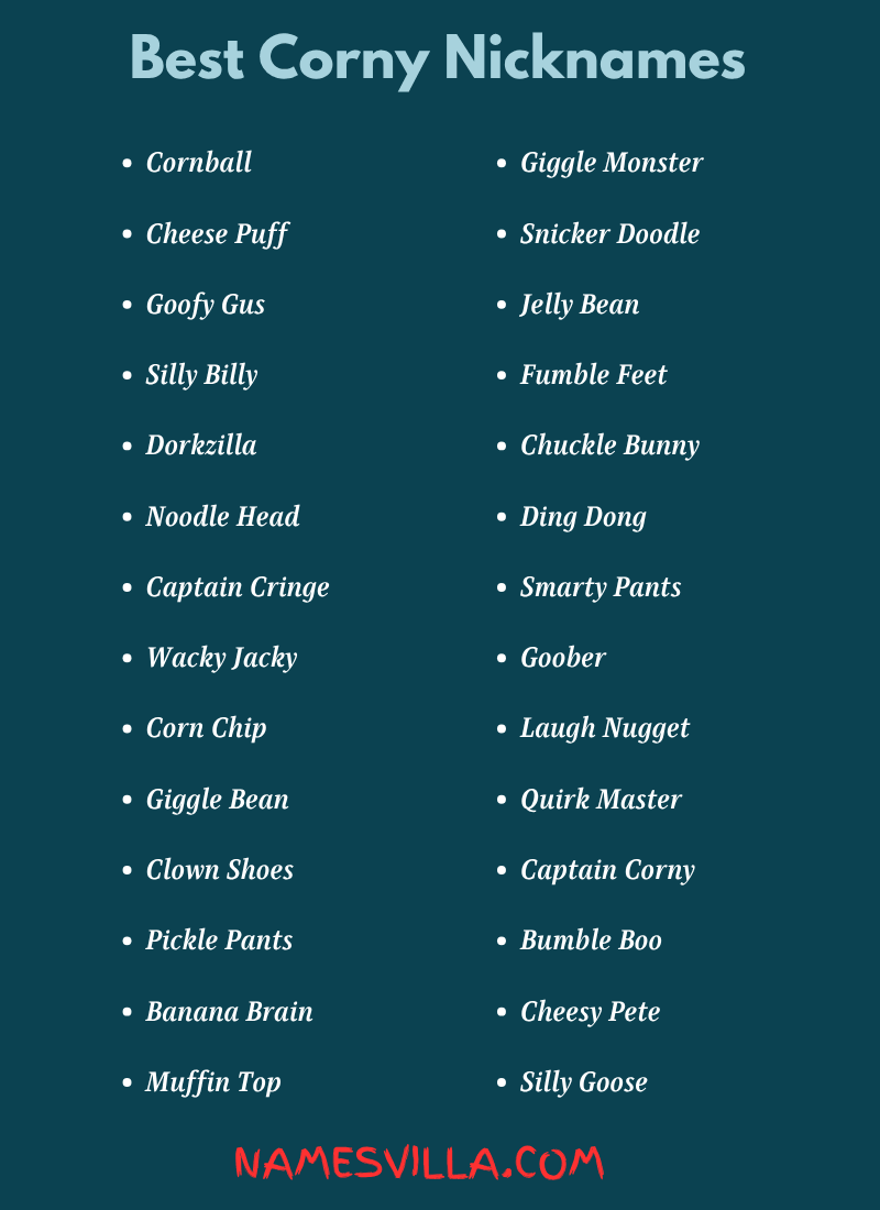 Best Corny Nicknames