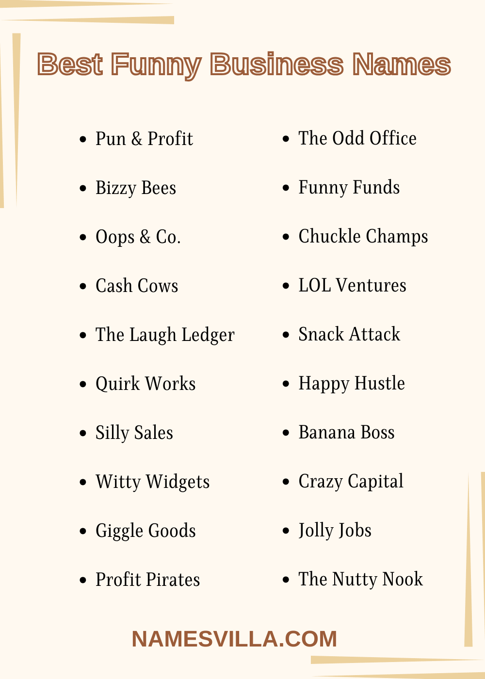 Best Funny Business Names