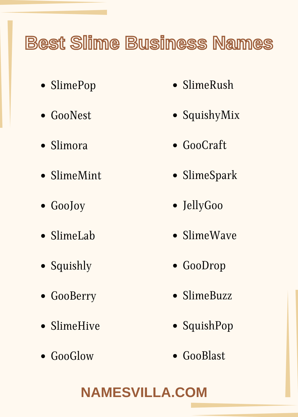 Best Slime Business Names