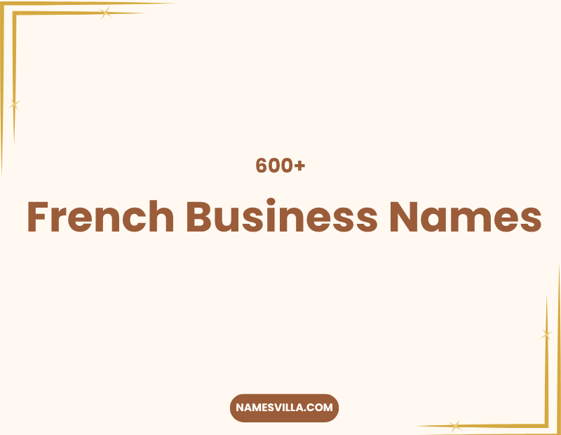 French Business Names