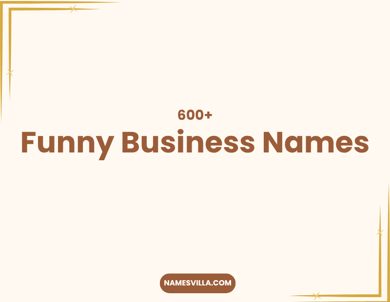 Funny Business Names