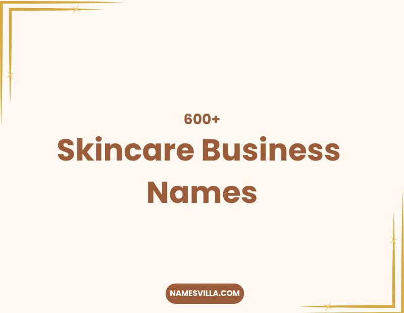 Skincare Business Names