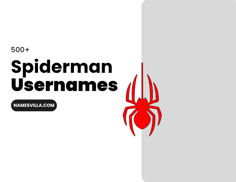 Spiderman Usernames