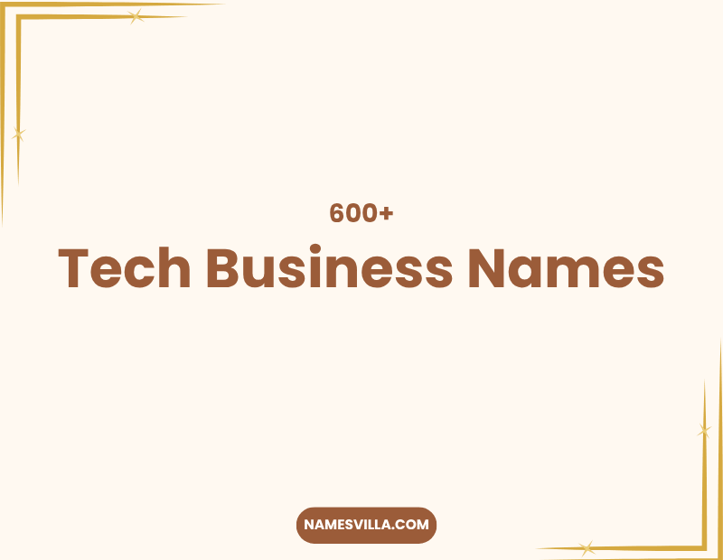 Tech Business Names